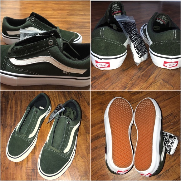 olive green mens vans